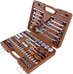 набор инструмента! универсальный 1/4', 1/2'DR, 82 предмета\ OMT82S OMBRA