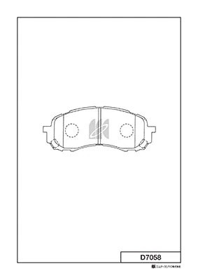 Замена на D7058H Колодки тормозные дисковые пер. Subaru Impreza 1.5,1.6 00- D705 D7058 MK KASHIYAMA