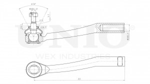 Наконечник рулевой правый SSP-10106 UNIO