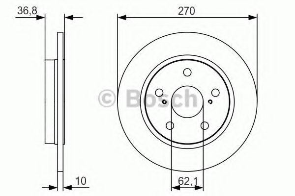 Диск тормозной  2шт 0 986 479 S64 BOSCH
