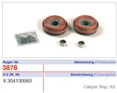 р/к диcк.тормоза !4(рм) пятаки d74, втулки\SB5/SB6/SB7 BPW, SKRB 9022K, MB 53878 AUGER