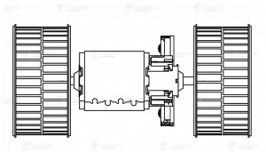 электродвигатель печки! MB Actros MP2/MP3 LFH 1506 LUZAR