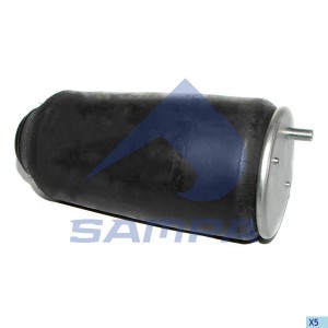 Пневморессора SCHMITZ (без стакана) (2отв.M10+штуцер M22х1.5,низ отв.M12мм) высо SP556318 SAMPA