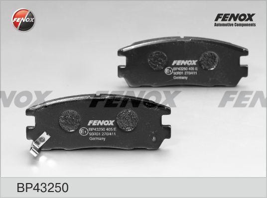 Колодки тормозные дисковые Opel Montereyera, Great Wall Hoverall 91- BP43250 FENOX