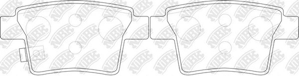 Колодки тормозные дисковые FORD MONDEO III 09.04-/JAGUAR X-TYPE  PN0501 PN0501 NIBK