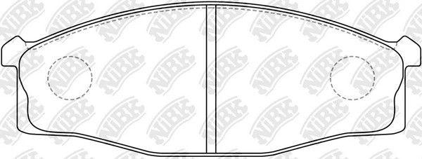 Колодки тормозные NISSAN передние (4шт.) NIBK PN2204 NIBK