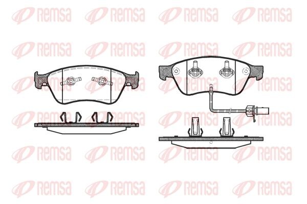 1056 02 колодки дисковые п.\ Audi A8 3.0-4.0DT 02> Disc 323x30 1056.02 REMSA