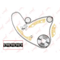 Комплект цепи ГРМ OPEL Astra G (2.2) (1 цепь+башмак натяж+2 успокоит+натяж+3 зве TK0184 LYNXAUTO