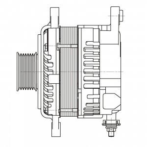 Генератор для а/м Nissan Teana J32 (08-) 2.5i/3.5i 130A (LG 1402) LG1402 START VOLT