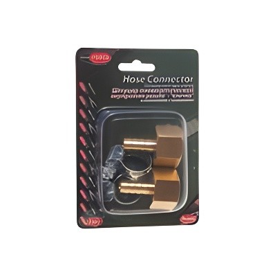 Переходник для компрессора F1/2" внутренняя резьба "елочка" 8мм с хомутами 2шт.  RFFFH0805 ROCK FORCE