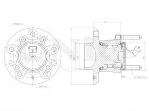 Ступица задняя (с ABS) HUB-20190 UNIO