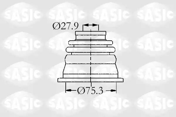 к-кт пыльника ШРУСа внутреннего левого!\ Renault Trafic all 01> 4003470 SASIC
