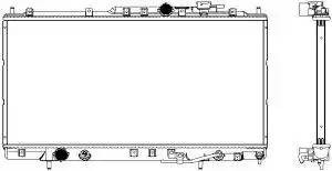 Радиатор MITSUBISHI Eclipse (99-05) охлаждения двигателя SAKURA 33211030 SAKURA