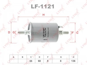 Фильтр топливный LF-1121 LYNXAUTO