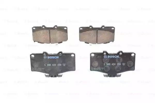 Колодки тормозные TOYOTA Land Cruiser (J80,J90),4Runner,Hilux передние (4шт.) BO 0 986 424 268 BOSCH