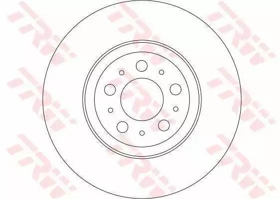 Диск тормозной передний VOLVO S60, XC90 DF4339 DF4339 TRW
