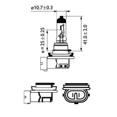 Лампа 12V H8 35W PGJ19-1 PHILIPS 12360C1 PHILIPS