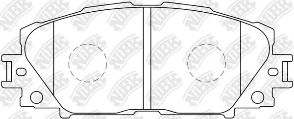 Колодки тормозные TOYOTA Yaris (05-) передние (4шт.) NIBK PN1508 NIBK