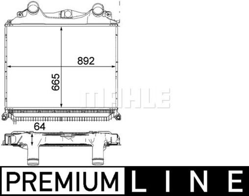 Интеркулер TGA (04-), TGS (07-) CI 121 000P MAHLE KNECHT