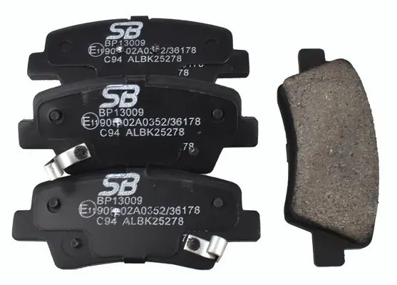 Колодки тормозные задние (HYUNDAI SOLARIS, I30 II, I40, TUCSON (JM), KIA SOUL, R BP13009 SB NAGAMOCHI