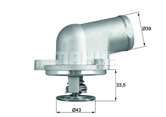 Термостат AUDI A4 MAHLE TI 205 92D MAHLE KNECHT