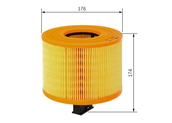Фильтр воздушный BMW 1 (E81,E87),3 (E90),X1 (E84) (2.5-3.3) (дв.N51,N52,N53) BOS F026400029 BOSCH