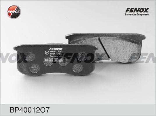Колодки тормозные дисковые передние для а/м УАЗ 3160 FENOX BP40012O7 FENOX