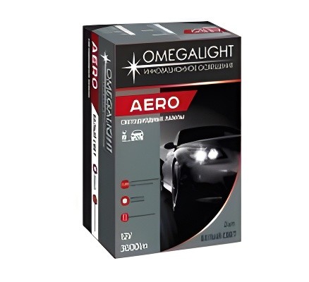 Лампа светодиодная 12V H1 P14.5s 3000Lm (2шт.) Aero OMEGALIGHT OLLEDH1AERO-2 OMEGALIGHT