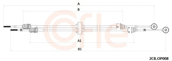 трос КПП!\ Opel Zafira B 1.9CDTi/2.0-2.2 05-15 922CBOP008 COFLE