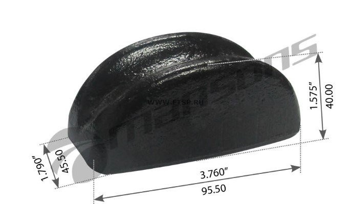 Сегмент 96*46*42mm стремянки рессоры 300403 MANSONS