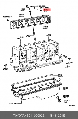 Шпилька 90116-06022 TOYOTA