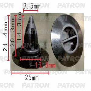 Клипса BMW X5 (E70,F15),X6 (E71,F16) крепления пластикового порога PATRON P370171 PATRON