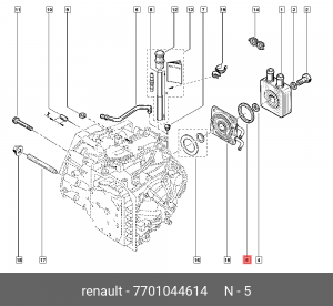 Прокладка АКПП RENAULT 7701 044 614 7701044614 RENAULT