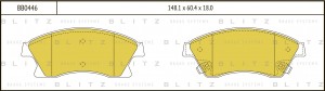Колодки тормозные дисковые передние CHEVROLET Aveo/Cruze 09- BB0446 BB0446 BLITZ