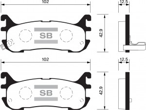 Колодки тормозные дисковые SP1521 SP1521 SANGSIN