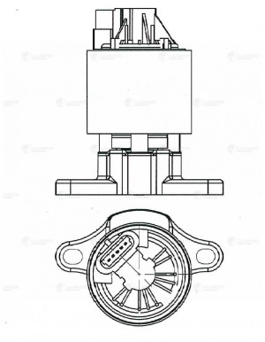 Клапан CHEVROLET Lacetti (03-) рециркуляции отработанных газов (EGR) LUZAR LVEG 0503 LUZAR