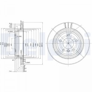 BG3042 диск тормозной задний!\ BMW E39 2.3-4.0 M51/M52/M54/M57/M62 95> BG3042 DELPHI