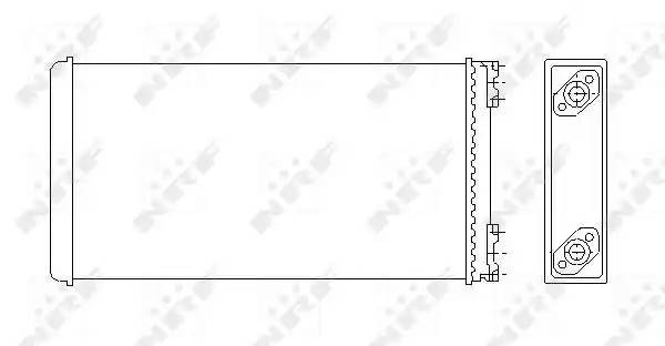Радиатор отопителя MAN M90 (88-) NRF 53544 NRF