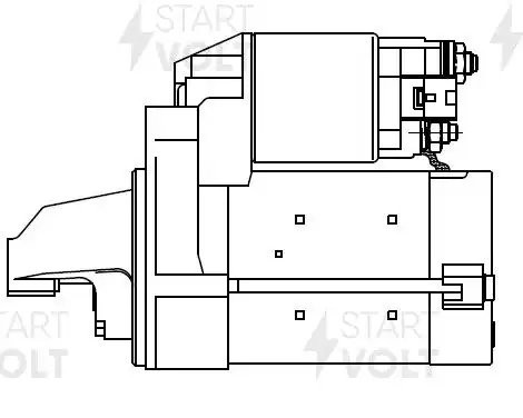 Стартер для а/м Toyota Land Cruiser Prado J120 (04-)/Hiace V (05-) 2.7i 1,6кВт ( LST 1924 START VOLT