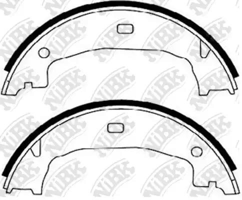 Колодки тормозные барабанные BMW E81/E87/E46/E90 00-  FN0559 FN0559 NIBK
