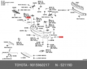 ВИНТ TOYOTA 90159-60217 TOYOTA
