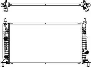 Радиатор охлаждения двигателя MAZDA 3 (BL) 33018505 SAKURA