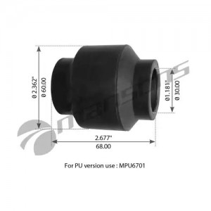 Втулка реактивной тяги 30*60*68 / 08-11t 300.321 MANSONS