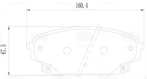 Колодки торм. для а/м GAC GS8 (23-) диск. перед. (PF 4409) PF 4409 TRIALLI