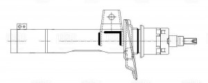 Амортизатор VW Tiguan (07-) (стойка) перед. для стандарт.подвески (AG 18070) AG 18070 TRIALLI
