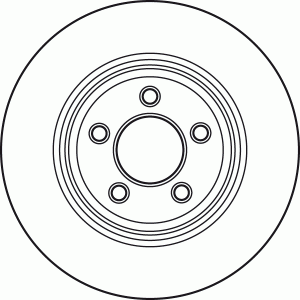 Диск тормозной задний CHRYSLER 300C спорт ход часть (320мм) DF4907S DF4907S TRW