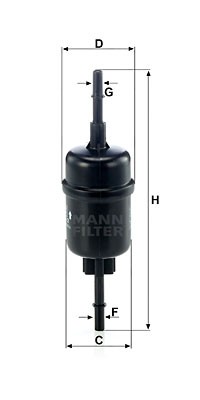 FORD FUSION (2002>)/ FIESTA (2001-2007) WK 511/2 MANN FILTER