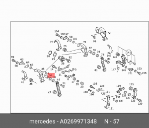 MERCEDES BENZ A0269971348 MERCEDES BENZ