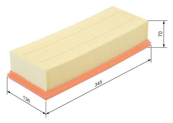 Фильтр воздушный VW Caddy 3,Golf 5,Passat B6,Touran (TDI) AUDI A3 (03-) BOSCH 1 987 429 404 BOSCH