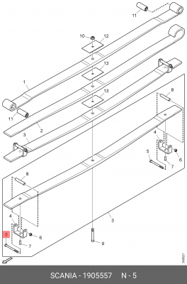 Болт 1905557 SCANIA